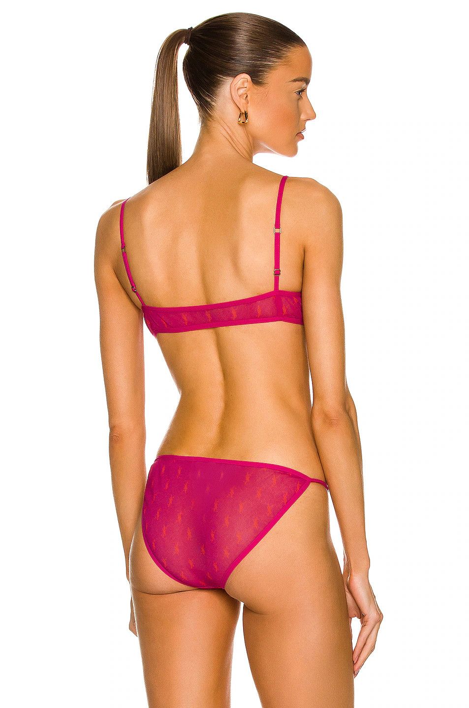 Saint Laurent Paris o1bcso1str0426 Size: M /Monogram Bra in Pink Size ONE SIZE - 5 Thumbnail