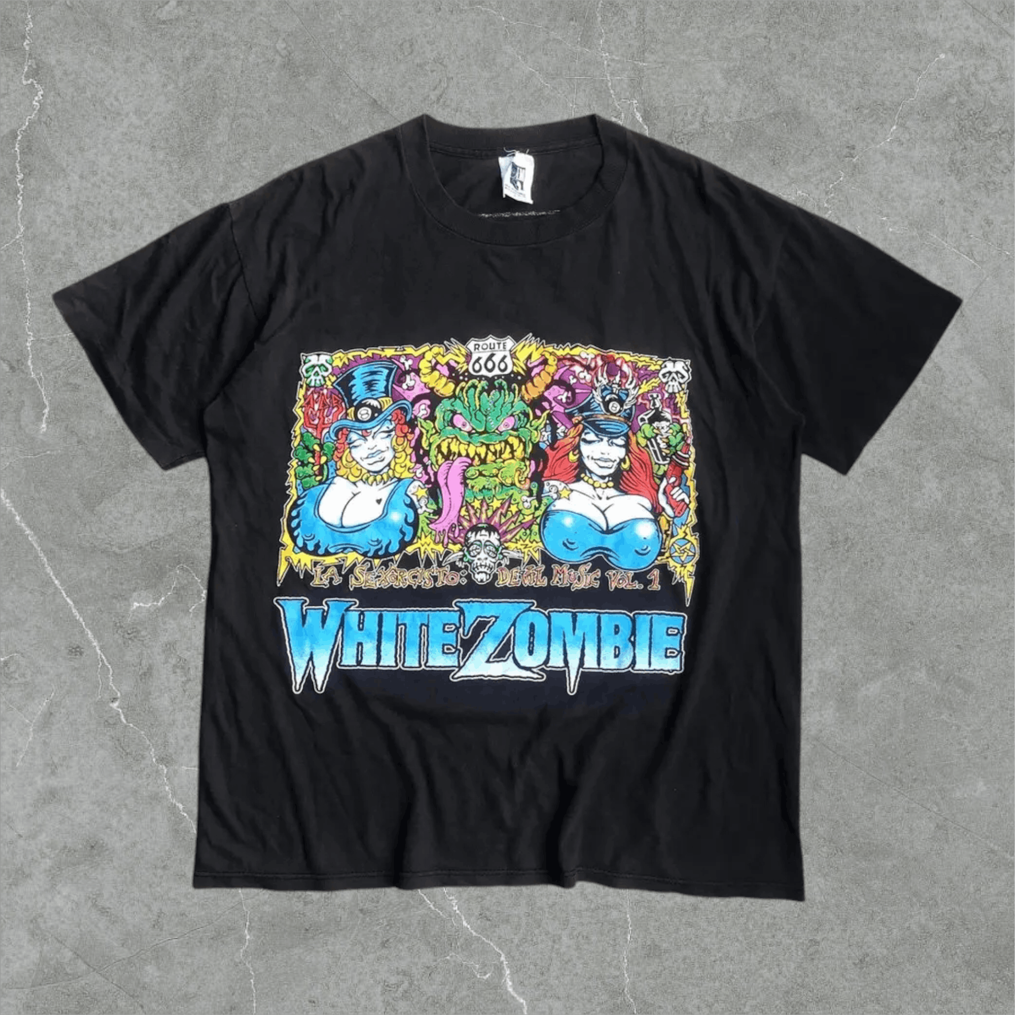 Band Tees × Vintage Vintage 90s white zombie band T-Shirt Size US L / EU 52-54 / 3 - 1 Thumbnail