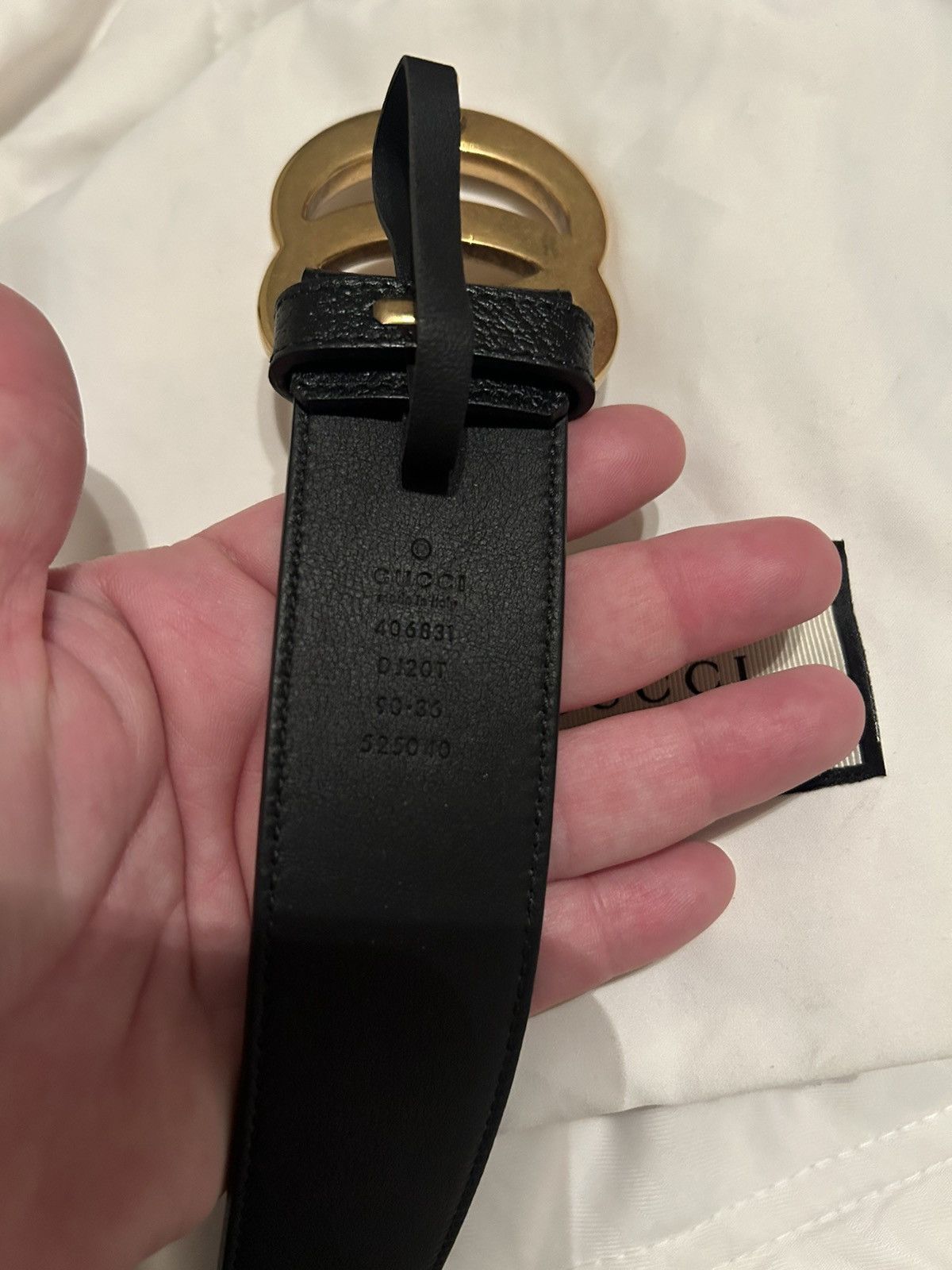 Gucci Gucci Belt Double G Logo leather belt Size ONE SIZE - 3 Thumbnail