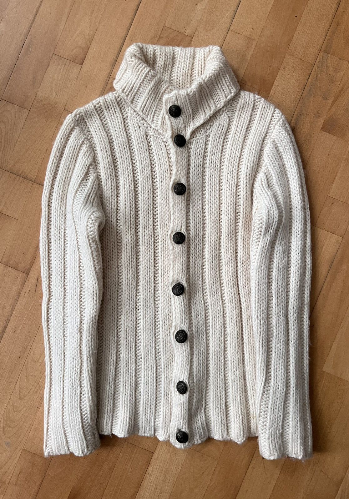 Dolce & Gabbana 2006 Dolce & Gabbana “Sailon” heavy knit button up jacket Size US L / EU 52-54 / 3 - 3 Thumbnail