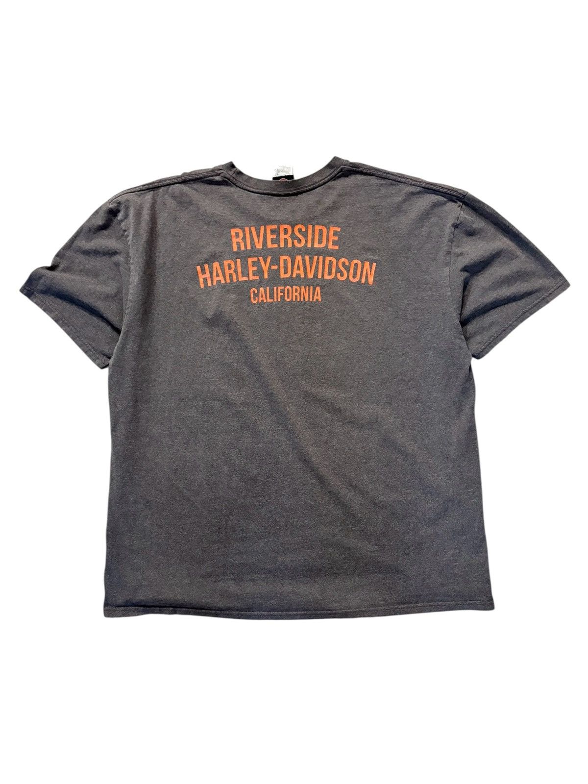 Harley Davidson 00’s Harley Davidson Grim Reaper Vintage Paint Distress Tee Size US XL / EU 56 / 4 - 2 Thumbnail