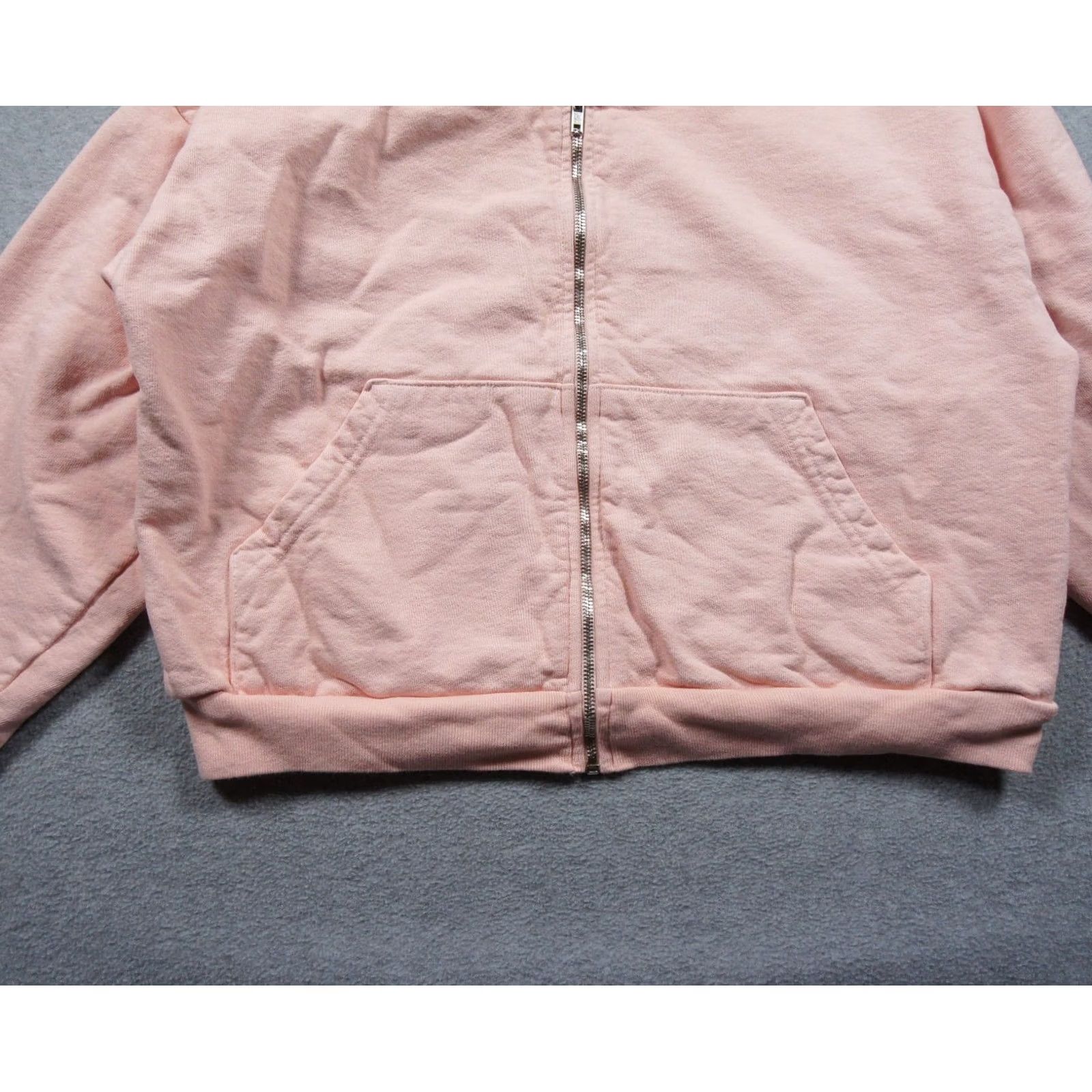 Los Angeles Apparel Los Angeles Apparel Hoodie Women Small / Medium Pink Cropped Full Zip Sweatshirt Size S / US 4 / IT 40 - 3 Thumbnail
