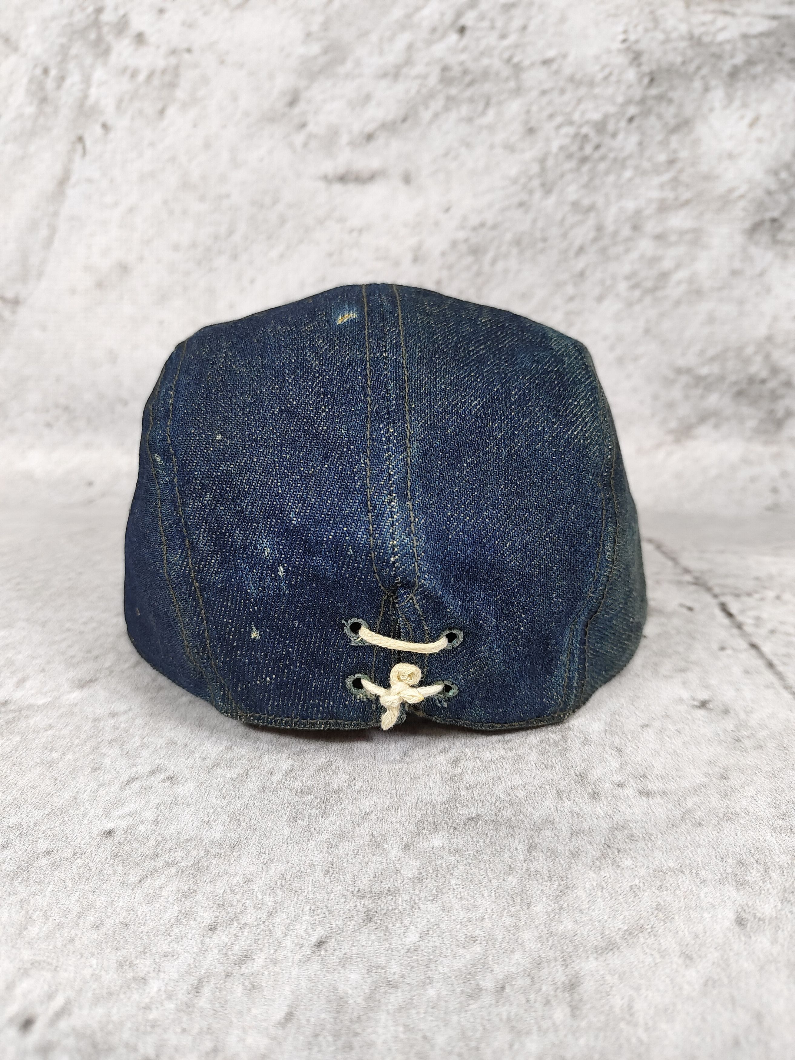 Evisu 90s EVIS🇯🇵Rare Painted Seagull Logo Denim Work Archive Cap Size ONE SIZE - 6 Thumbnail