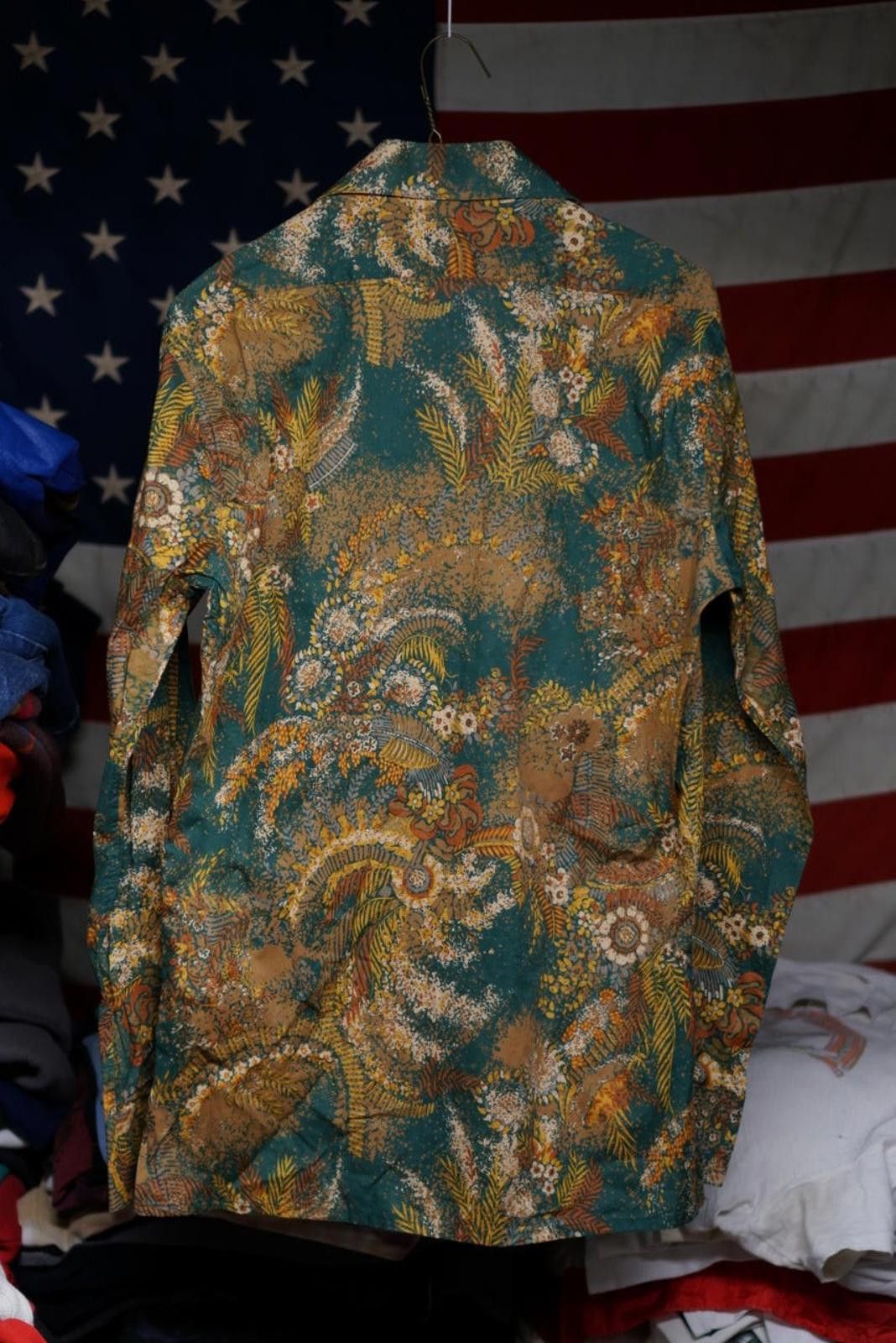 Unknown London Vintage 70s Men Long Sleeve Button-Up Shirt Paisley Pattern Size US L / EU 52-54 / 3 - 2 Thumbnail