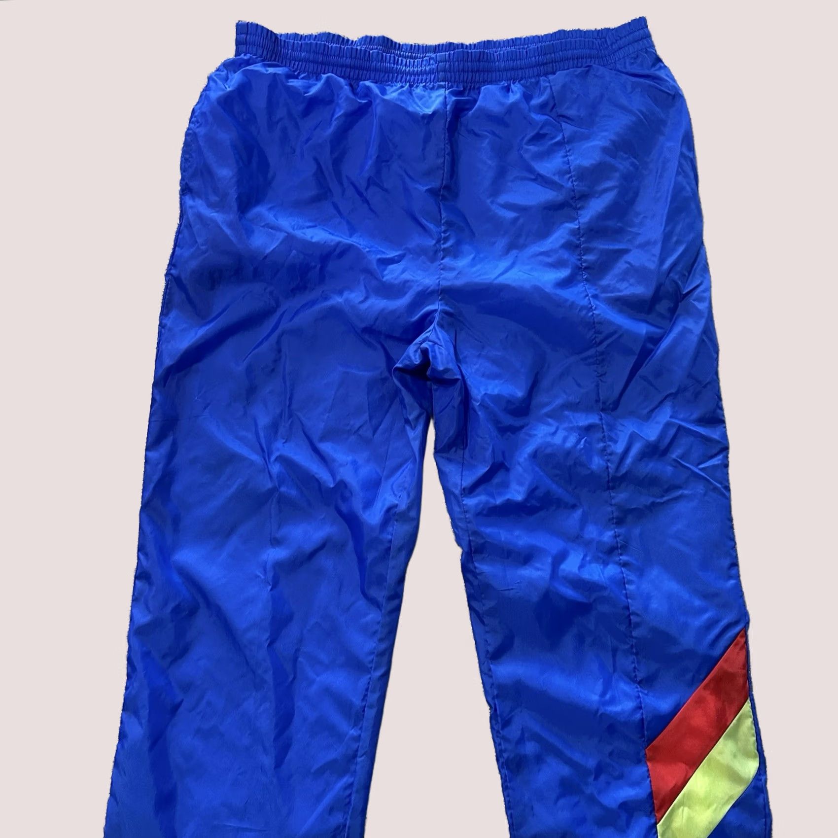 Spalding VINTAGE Spalding Track Pants Mens L Blue Nylon Lined 90’s Pro Collection - ACTIVEWEAR Mens Track Pants Blue Nylon Lined 90s Spalding Pro Collection Size US 38 / EU 54 - 1 Thumbnail