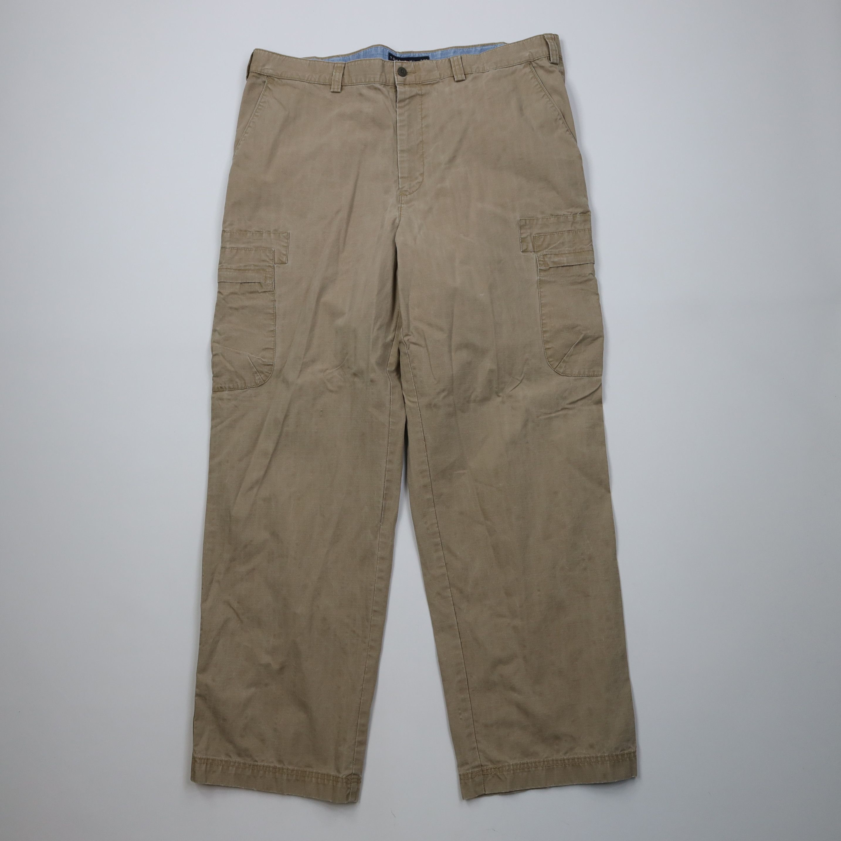Tommy Hilfiger Vintage Y2K 2003 Tommy Hilfiger Ripstop Wide Leg Cargo Pants Size US 38 / EU 54 - 1 Thumbnail