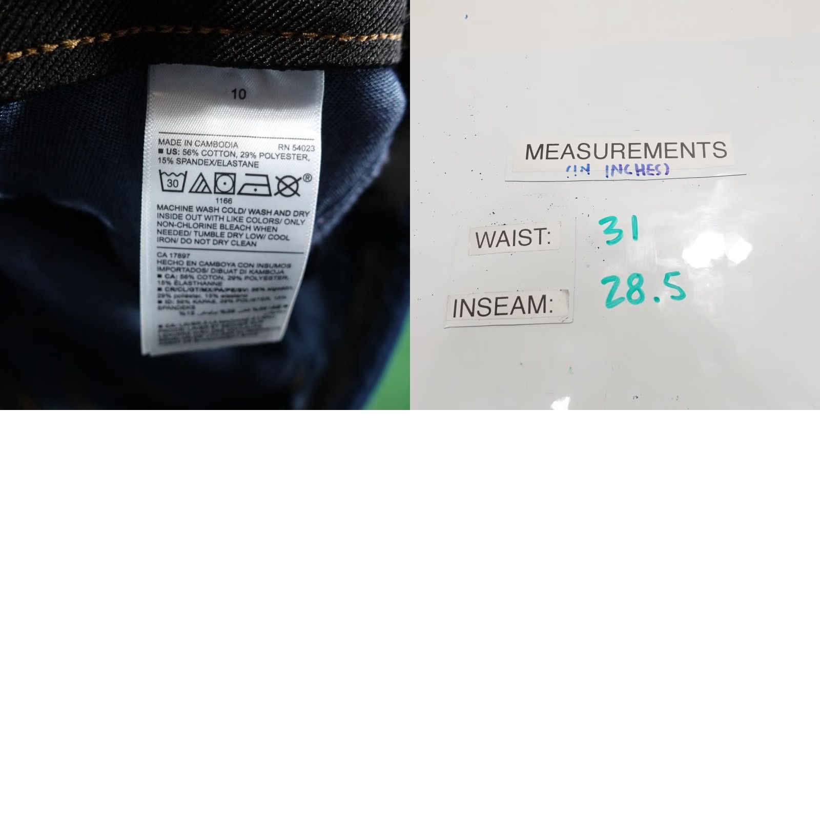 Old Navy Old Navy Jeans Womens 10 Dark Blue Rockstar Super Skinny Jegging Denim Jeans Size 32" / US 10 / IT 46 - 8 Thumbnail