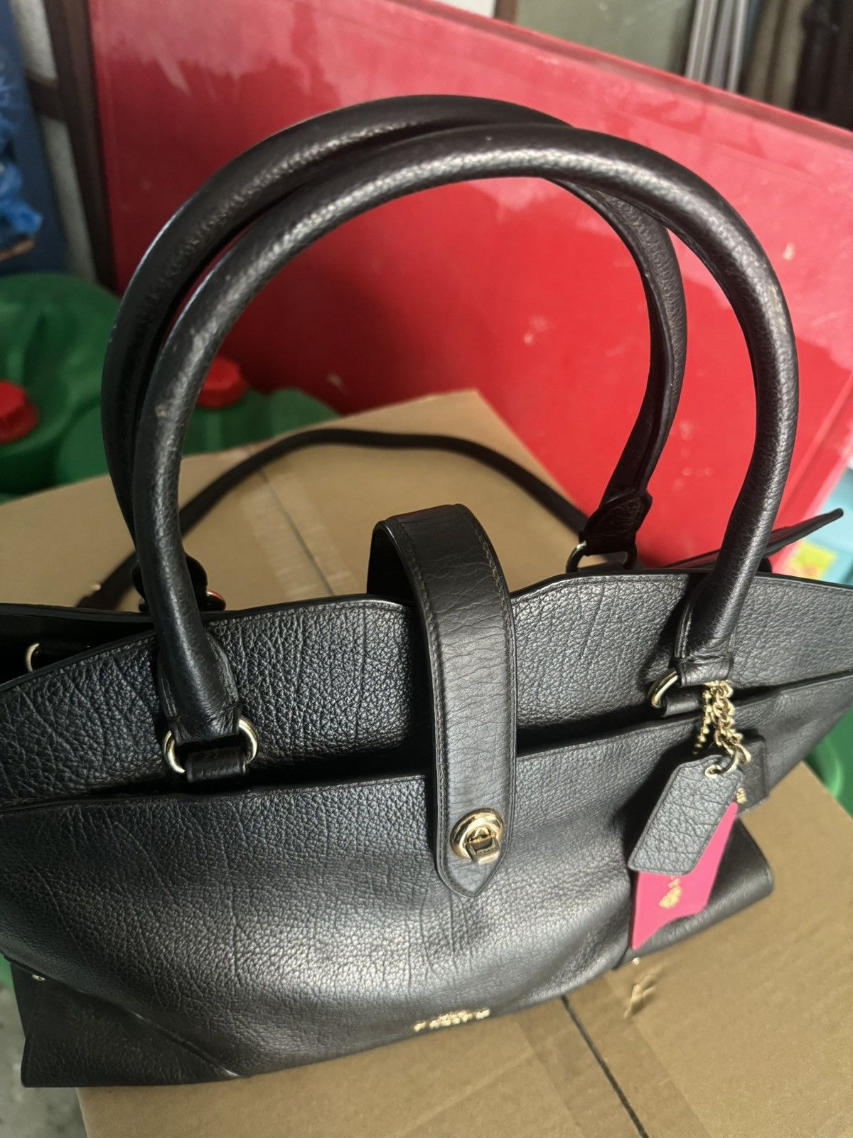 Coach × Designer Coach HandBag Full Leather Size ONE SIZE - 10 Thumbnail
