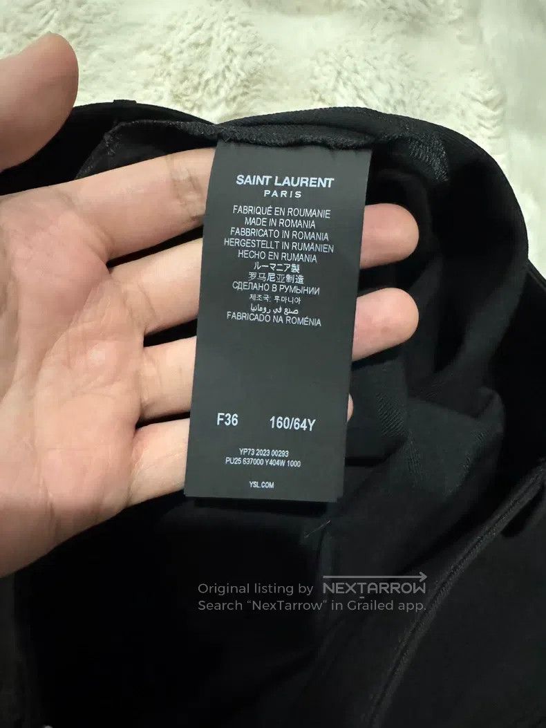 Saint Laurent Paris Saint Laurent Paris Tapered Trousers Size 35" - 3 Thumbnail