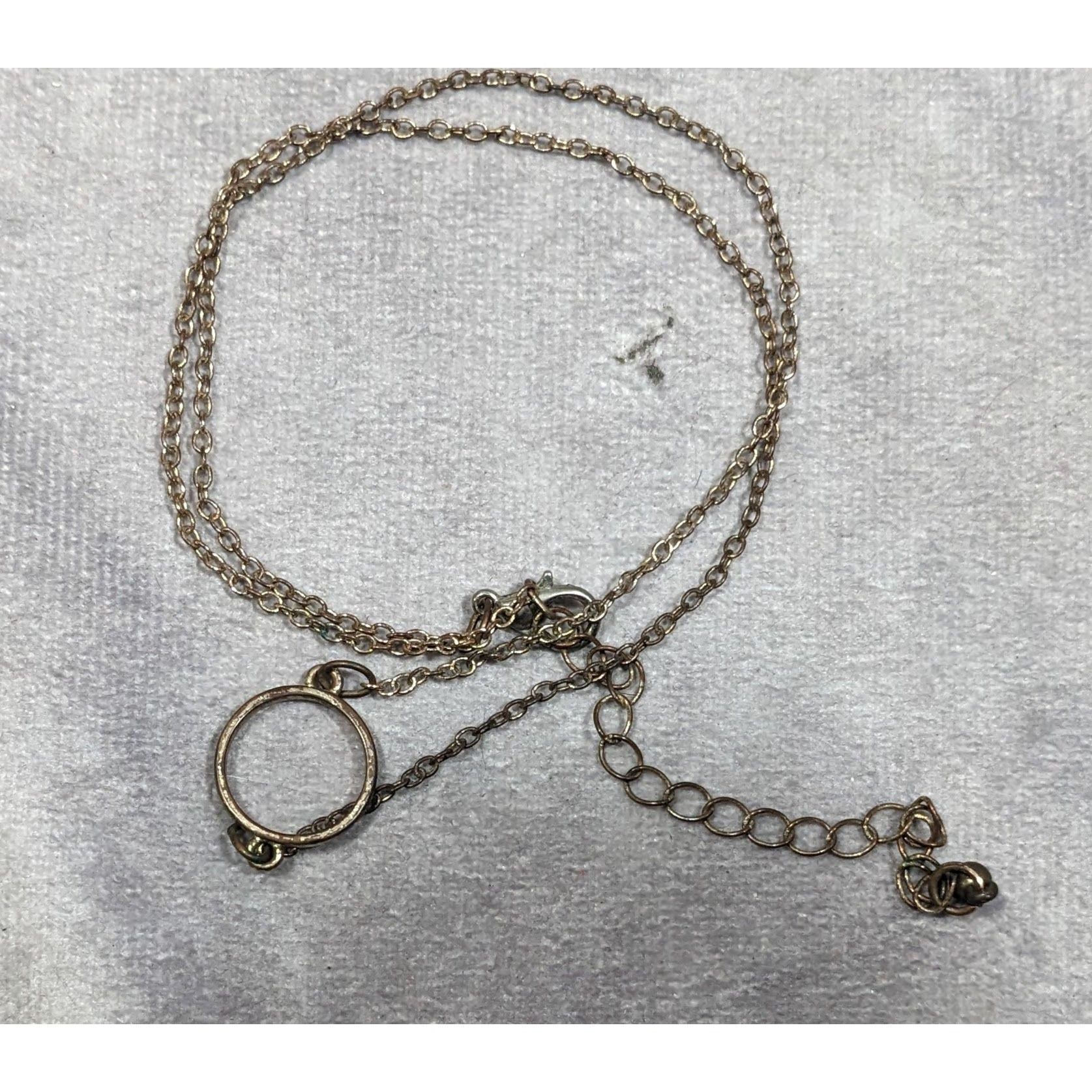 Other Minimalist Gold Tone Open Ring Pendant Necklace Size ONE SIZE - 6 Thumbnail