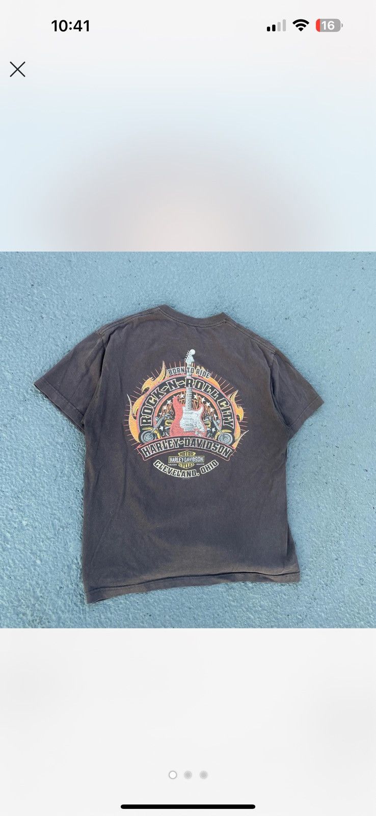 Harley Davidson Vintage harley davidson distressed Cleveland Tshirt Size US L / EU 52-54 / 3 - 2 Thumbnail