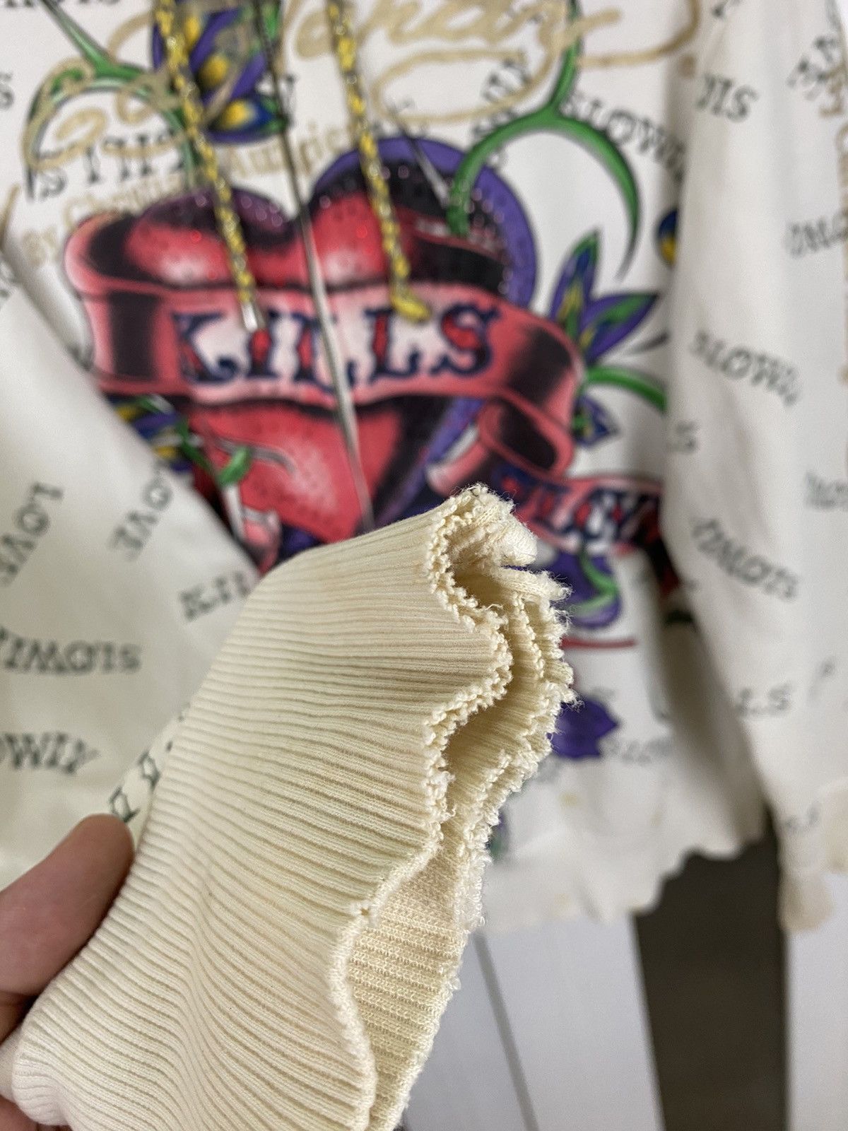 Ed Hardy × Vintage Vintage Ed Hardy By Christian Audigier Hoodies Size US M / EU 48-50 / 2 - 18 Thumbnail