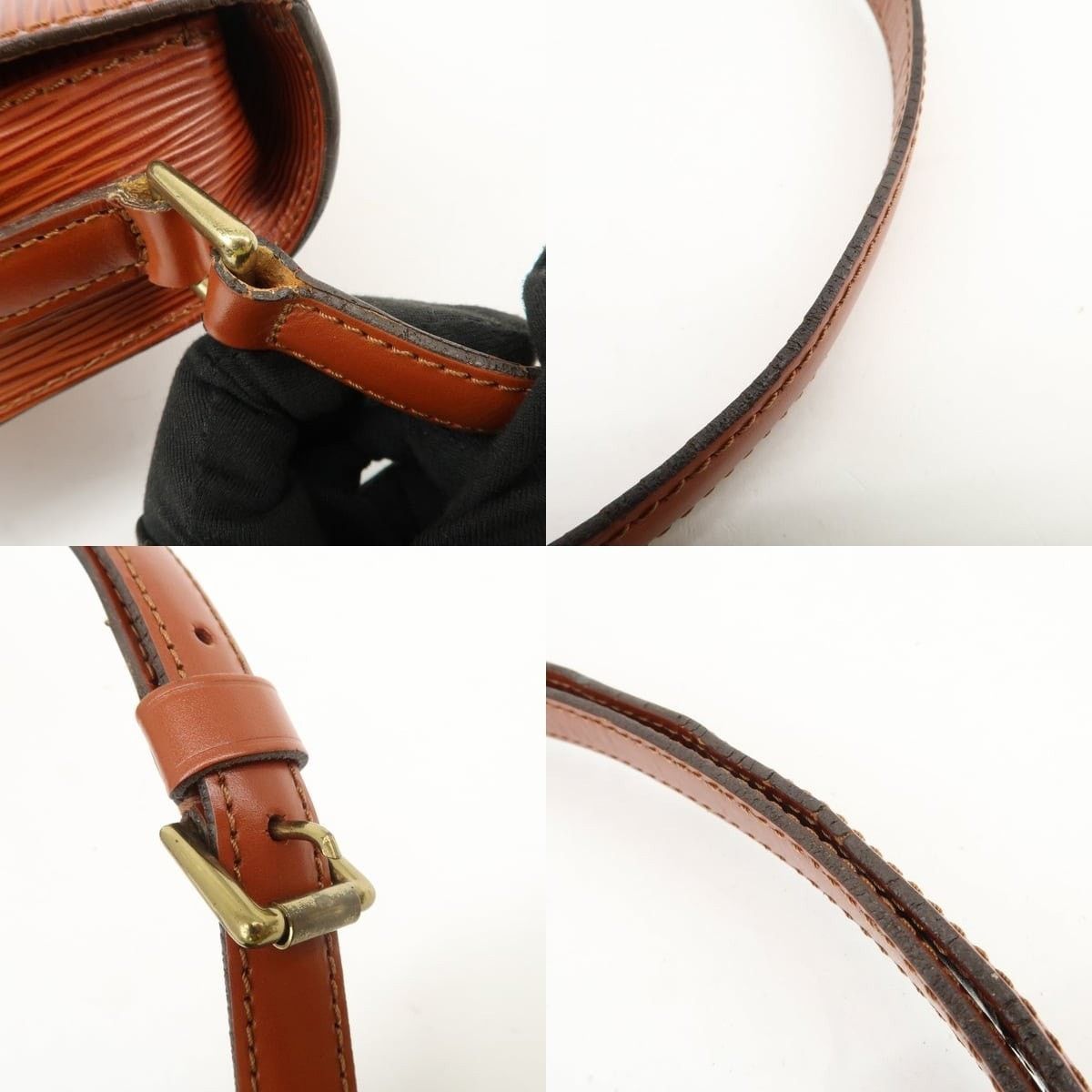 Louis Vuitton Louis Vuitton Epi Saint Cloud Shoulder Bag Leather Brown Size ONE SIZE - 4 Thumbnail