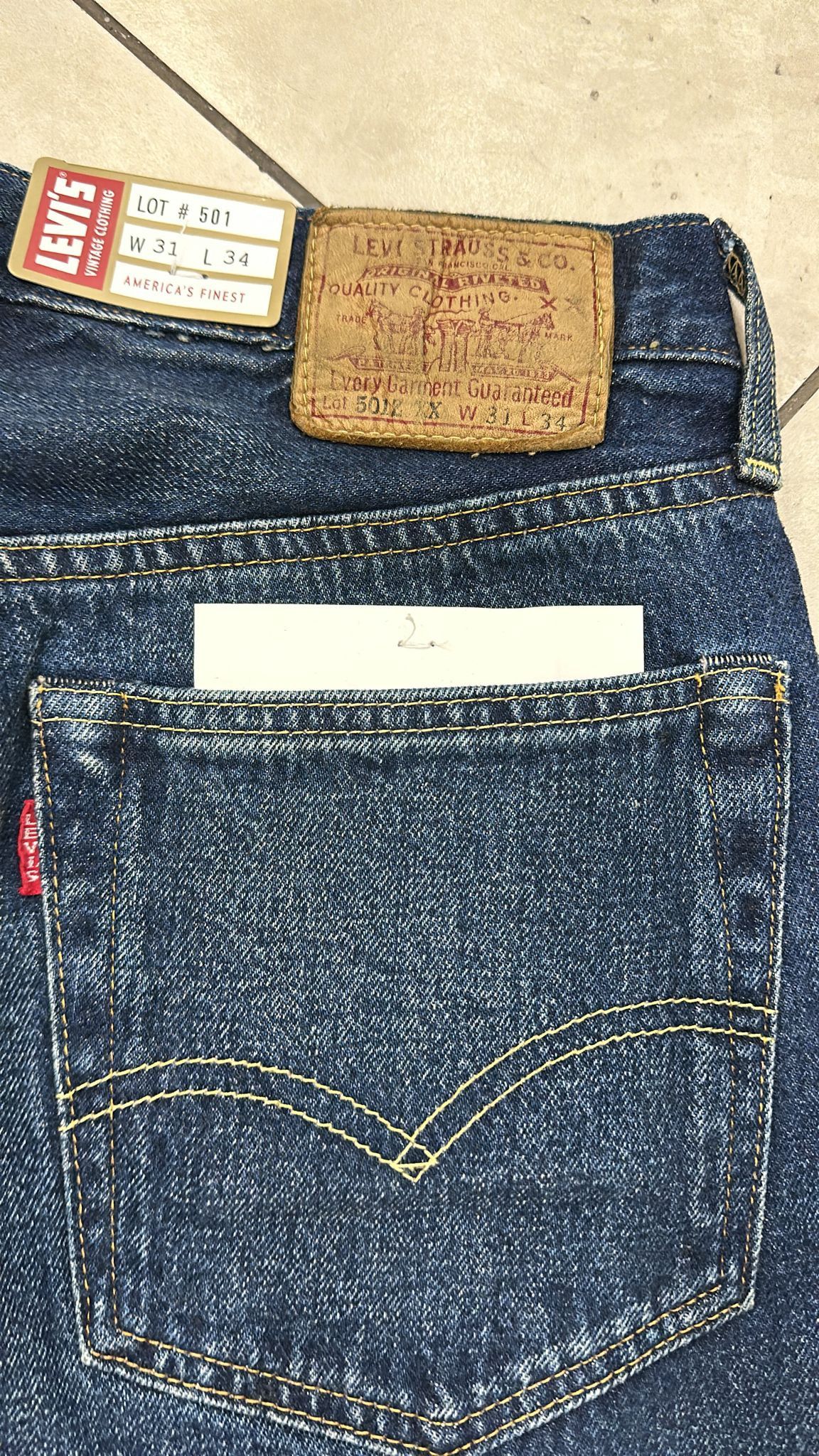 Levi's Vintage Clothing LVC Levi's Vintage Clothing 1954 501Z XX BigE Selvedge Jeans Size US 31 - 2 Thumbnail