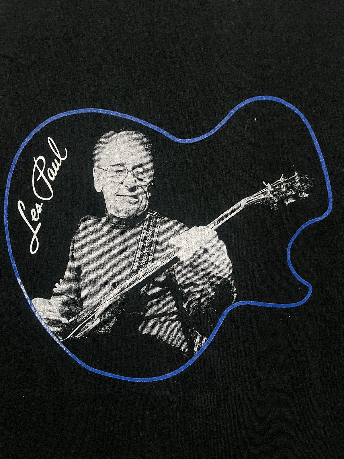 Band Tees × Vintage Vintage 90’s Les Paul Jazz Band Tee Size US L / EU 52-54 / 3 - 2 Thumbnail