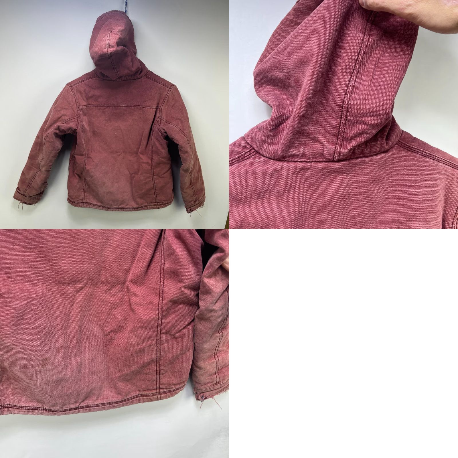 Dickies VINTAGE Dickies Hooded Sherpa Jacket Womens 9 Salmon Size M / US 6-8 / IT 42-44 - 9 Thumbnail