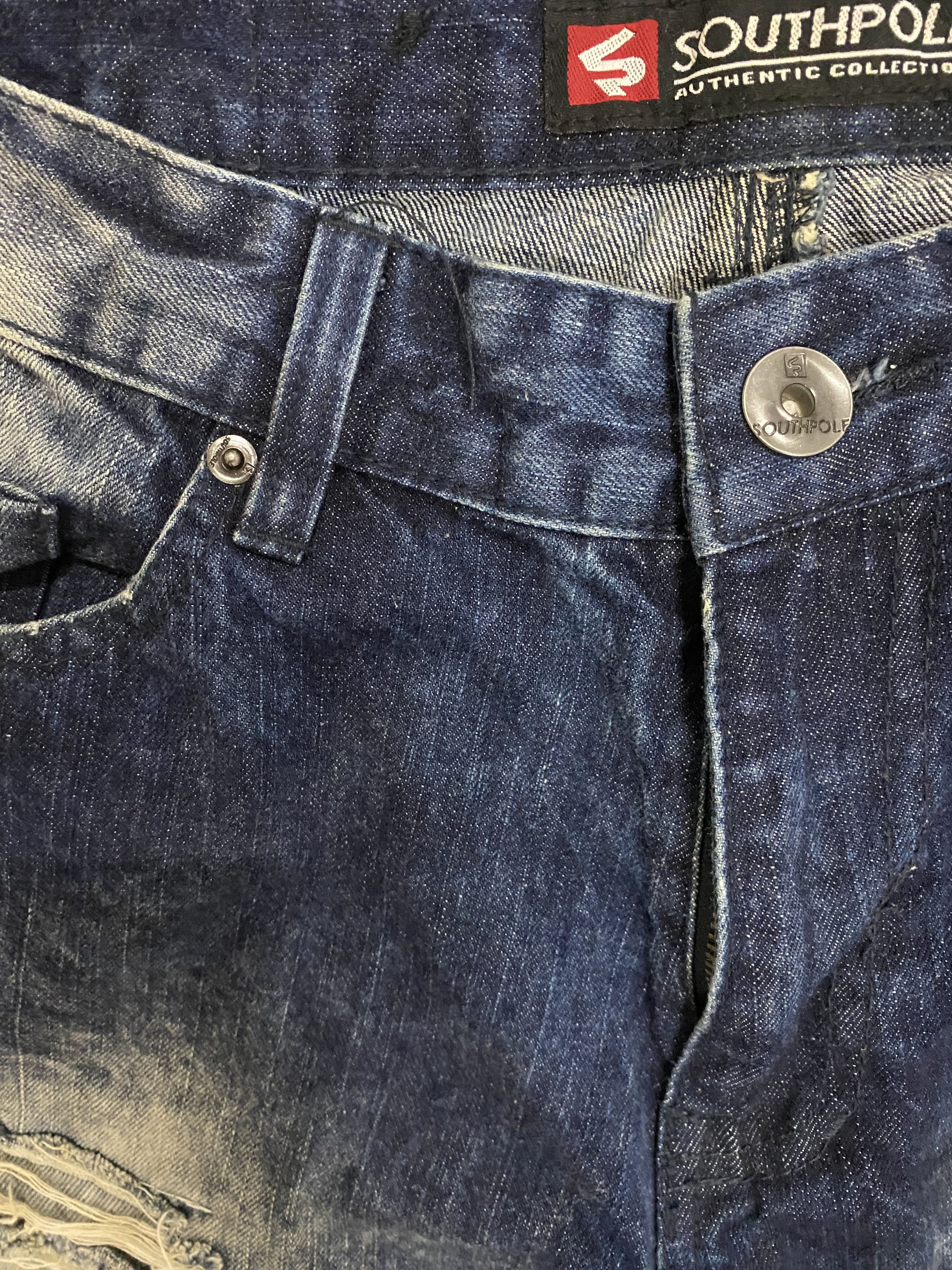 Southpole Rare Southpole Distressed Ripped Denim Jeans Size US 34 / EU 50 - 5 Thumbnail
