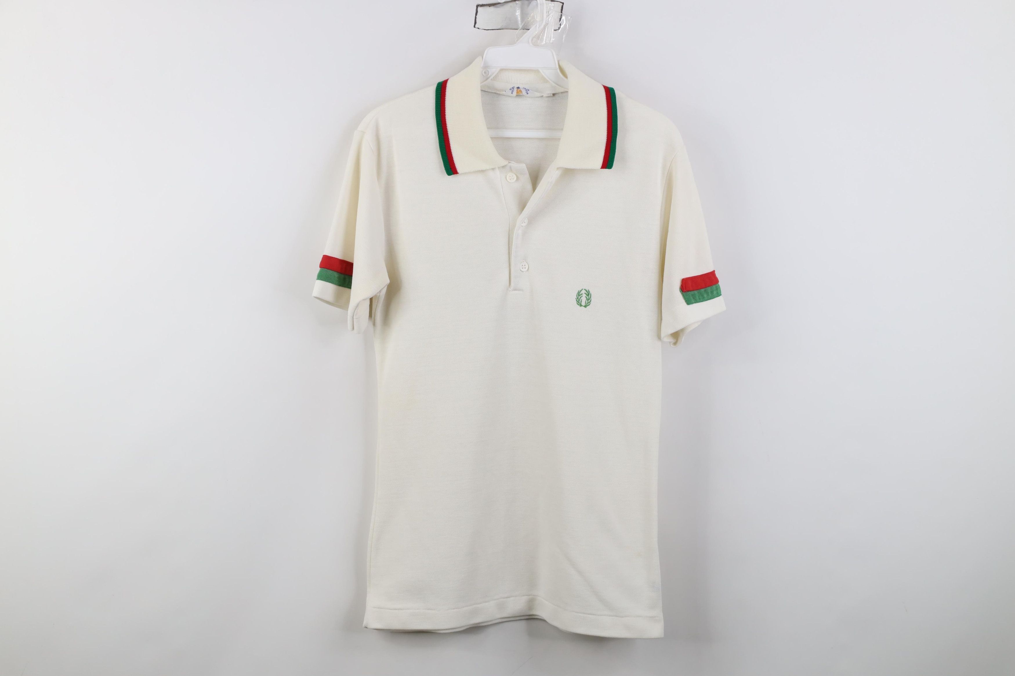 Vintage 60s Fred Perry Striped Knit Collared Tennis Polo