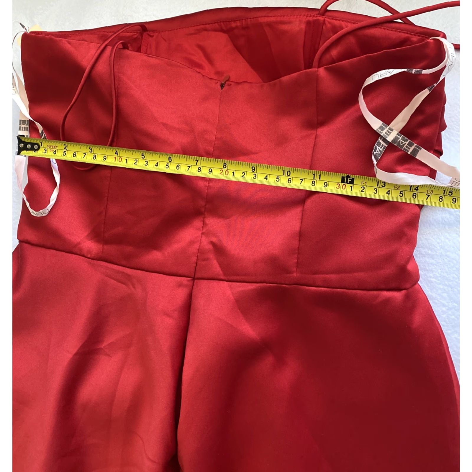 Vintage DeLaru by Sheila Yen Dress Sz 7/8 Red Long Formal Bridesmaid Prom / 21-29 Size ONE SIZE - 5 Thumbnail