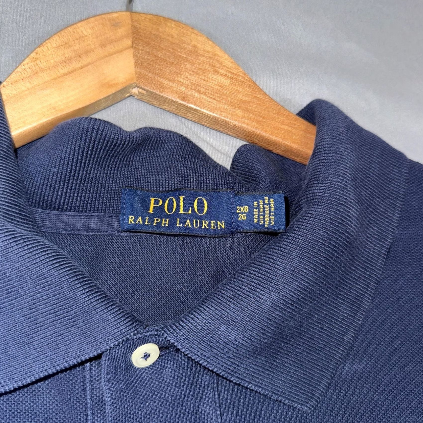 Polo Ralph Lauren Polo Ralph Lauren Polo Shirt Mens 2XB Navy Black Big Pony 3 Logo Short Sleeve Size US XXL / EU 58 / 5 - 7 Thumbnail