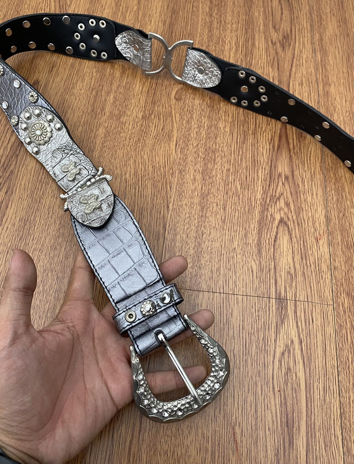 If Six Was Nine Silver studded crystal belt Size ONE SIZE - 4 Thumbnail