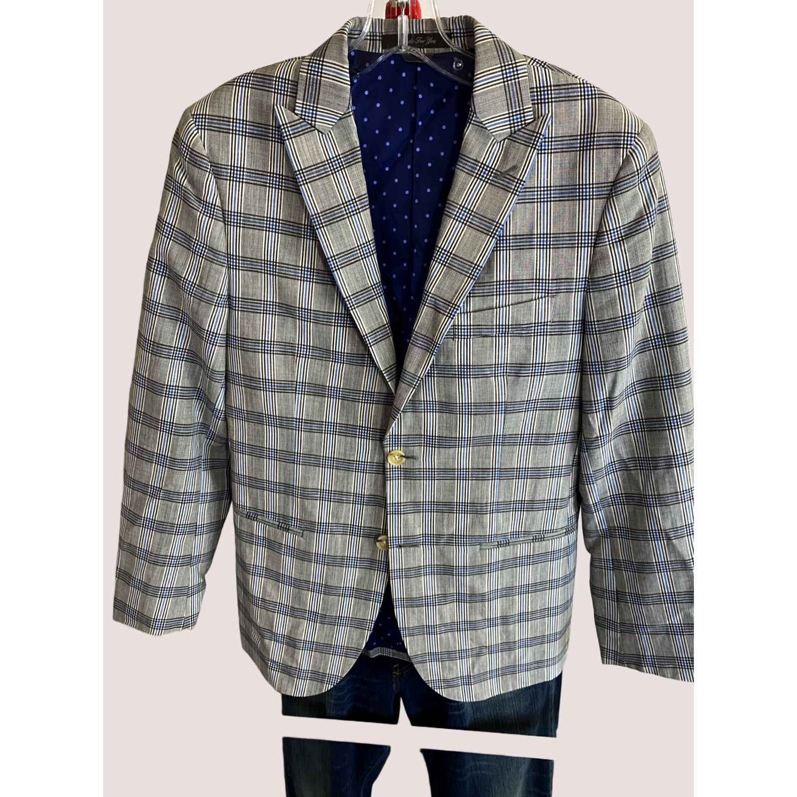 Vintage Indochino Wool Plaid Custom JACKET COAT 36r XS Extra Small Jacket Men 36r XS Sharp Vintage? Size US XXS / EU 40 - 1 Thumbnail