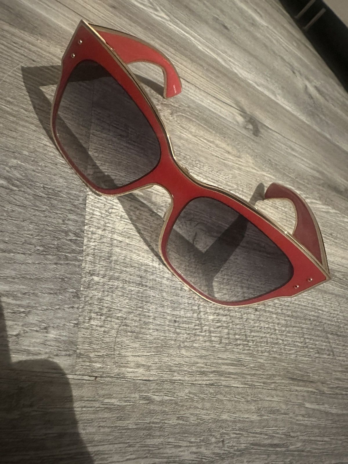 Moschino Moschino Red Sunglasses Size ONE SIZE - 1 Thumbnail