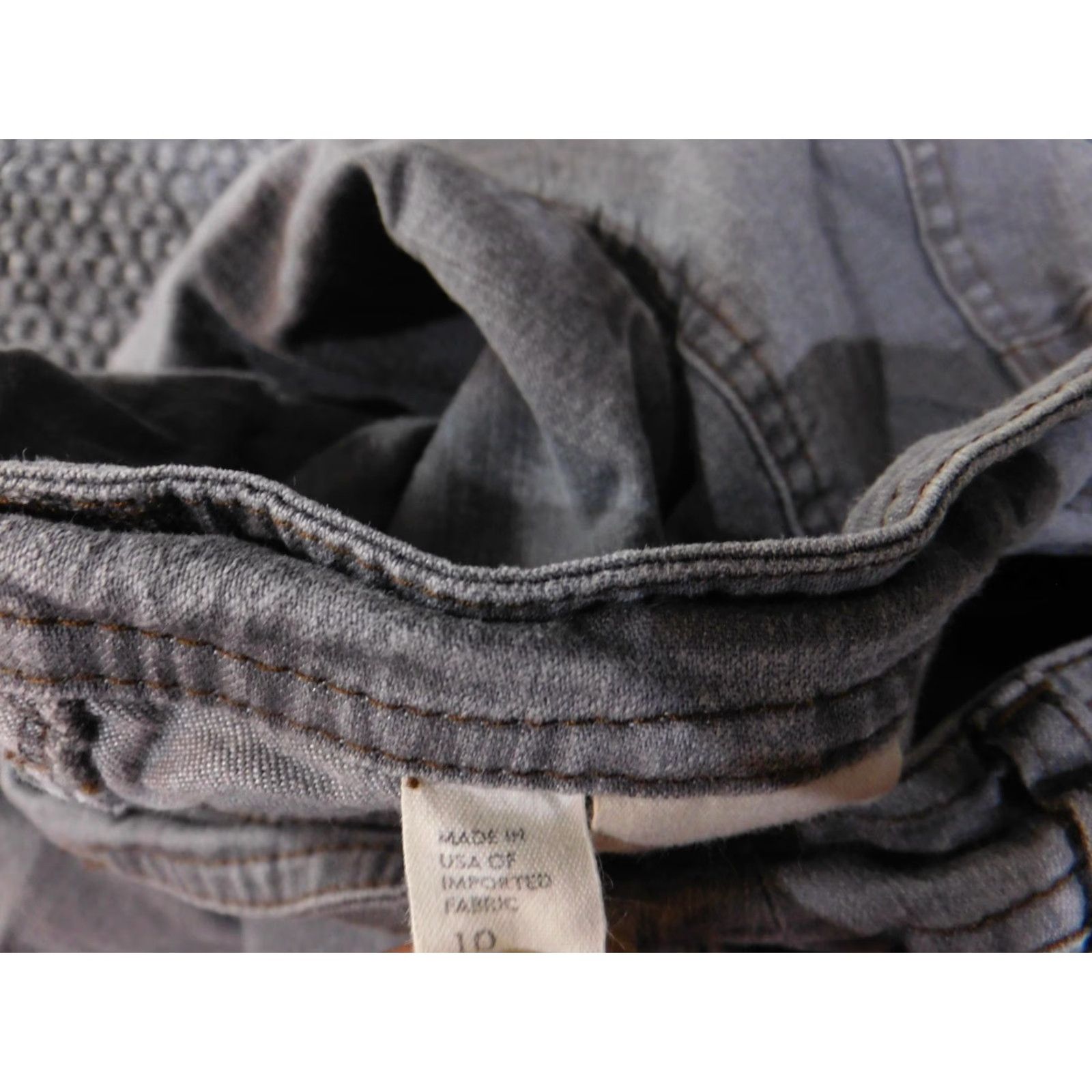 Eileen Fisher Eileen Fisher Pants Womens 10 Gray Made in USA Cropped Tie Hem Stretch Organic Size 32" / US 10 / IT 46 - 5 Thumbnail