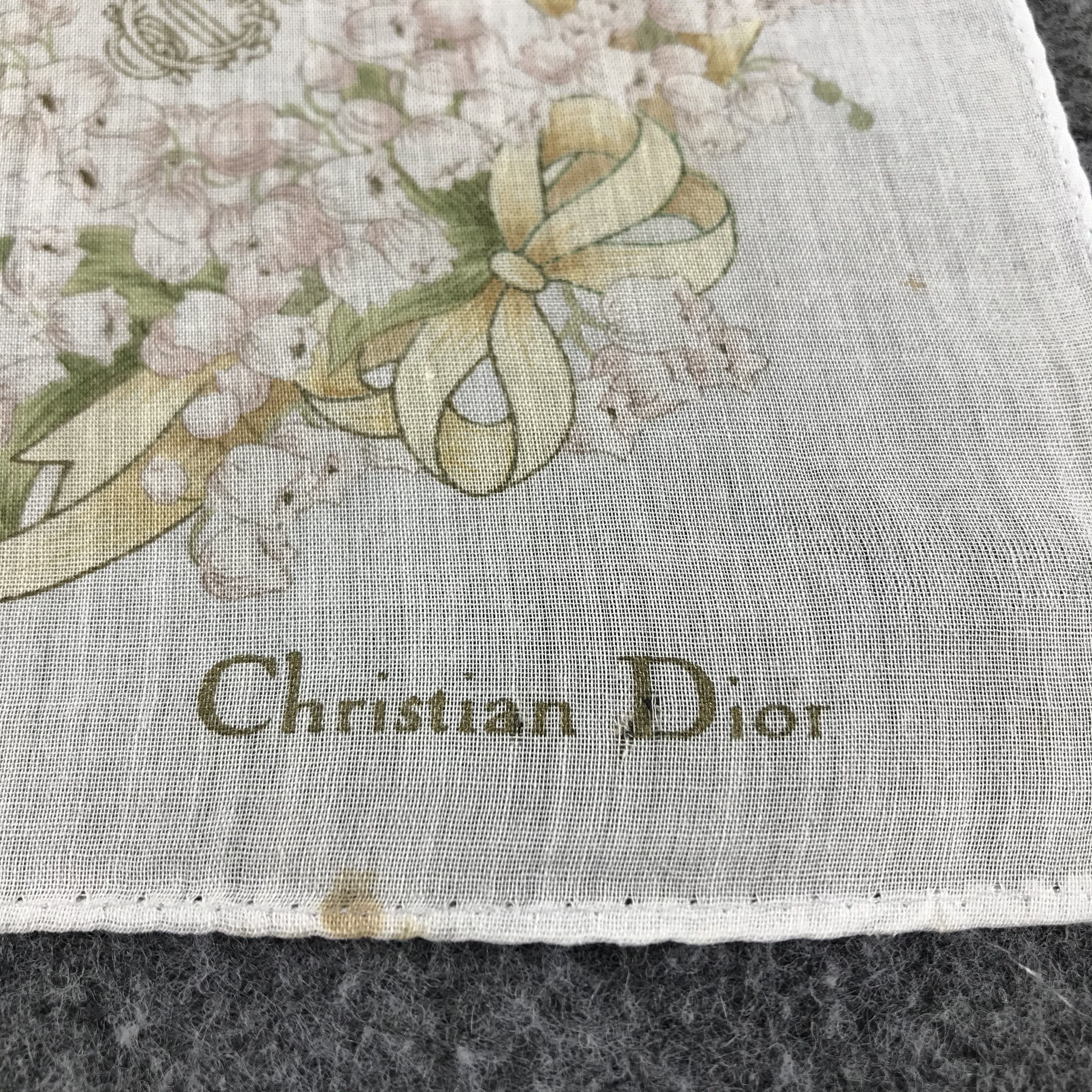 Christian Dior Monsieur Christian Dior Handkerchief Neckerchief Bandana H192 Size ONE SIZE - 4 Thumbnail