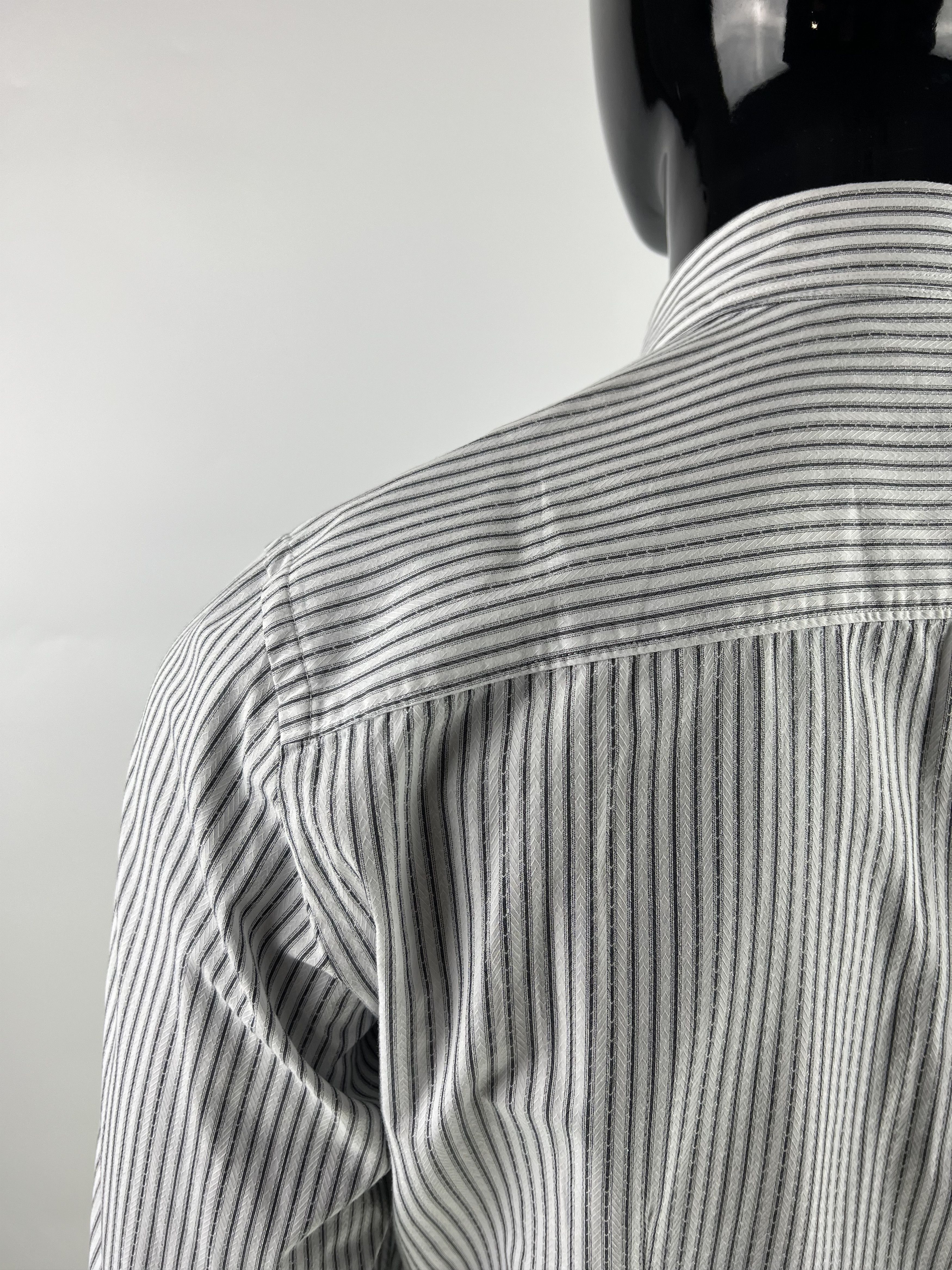 Versace Versace Collection Striped Cotton Button Up Shirt Size 16/41 Size US L / EU 52-54 / 3 - 4 Thumbnail