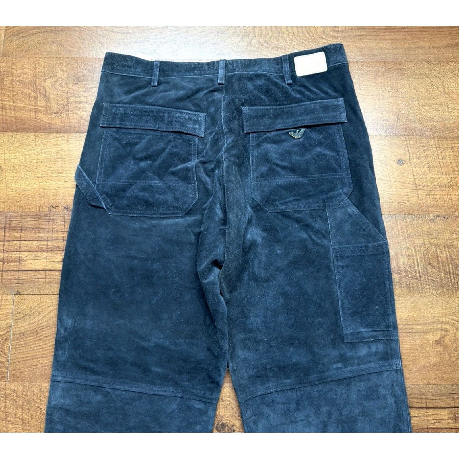 Giorgio Armani VINTAGE Giorgio Armani Milano Suede Carpenter Jeans Pants Men 38X35 Blue Car pen ter Jeans Mens 38x35 Suede Carpenter Armani Milano Jeans Mens Blue Size US 38 / EU 54 - 3 Thumbnail