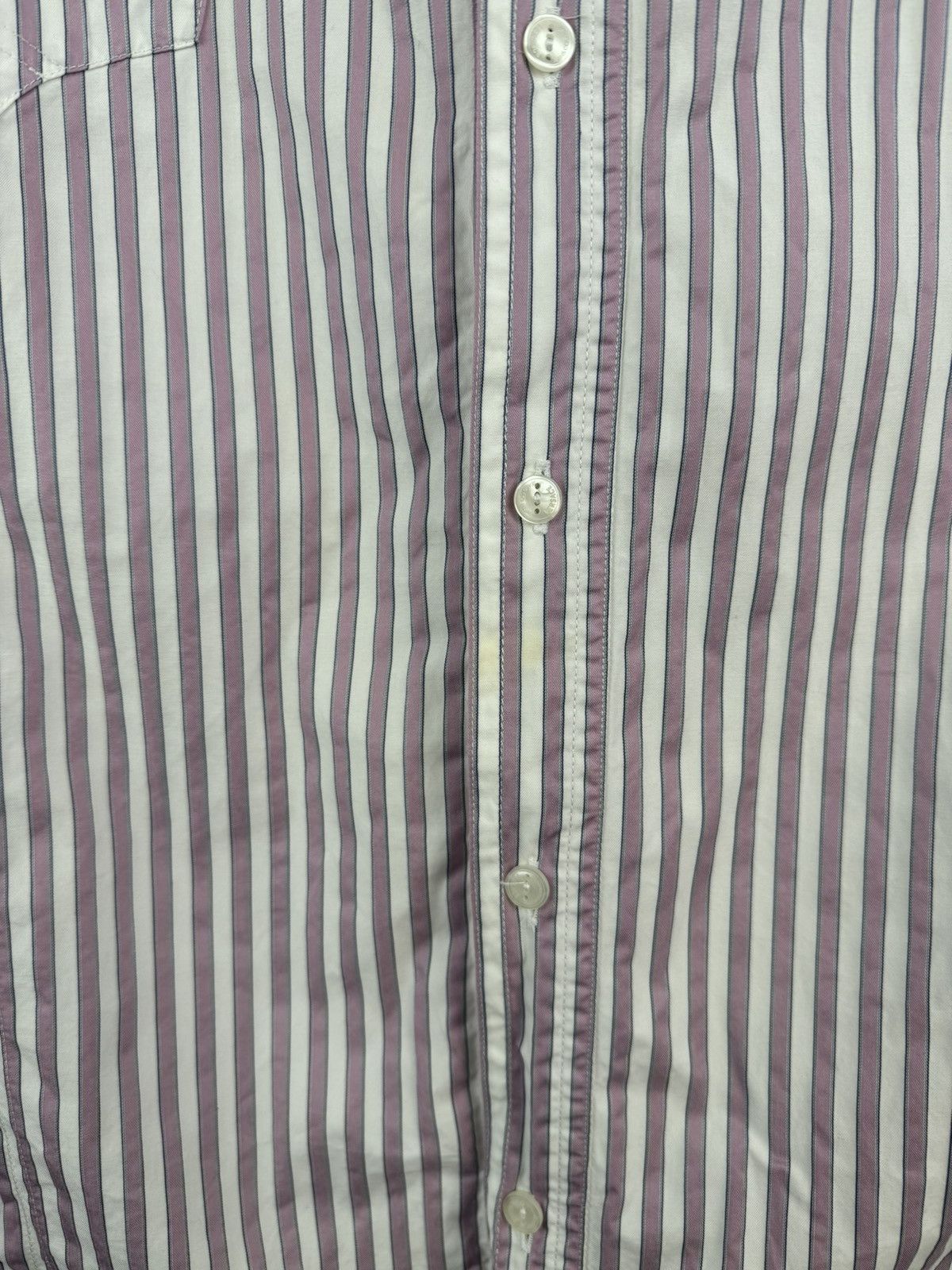 Versace Jeans Couture × Vintage Vintage Versace Jeans Couture Striped Long Sleeve Shirt Size US XXL / EU 58 / 5 - 4 Thumbnail