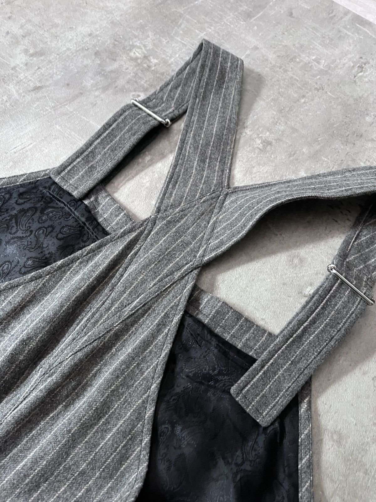 Acne Studios Acne Studios wool overalls grey striped Size US 30 / EU 46 - 10 Thumbnail