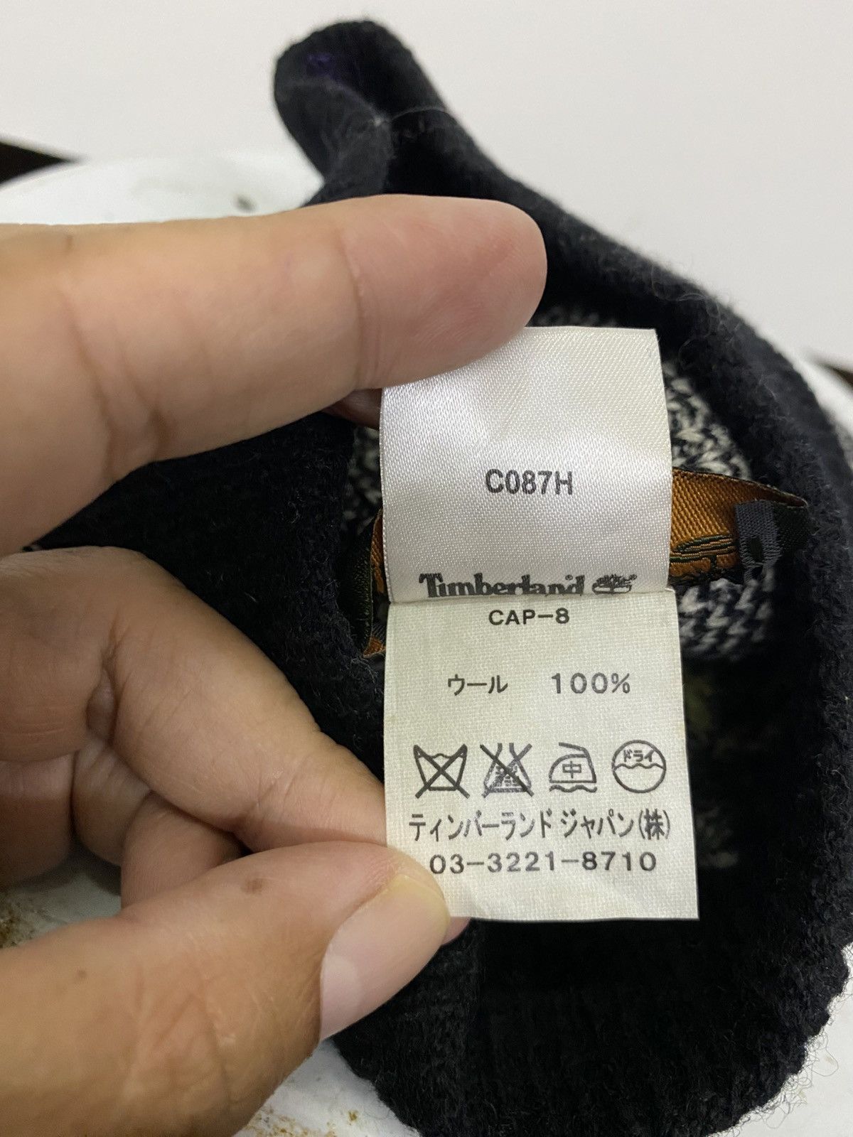 Timberland Timberland Small Logo Embroidery Beanie Hat Size ONE SIZE - 6 Thumbnail