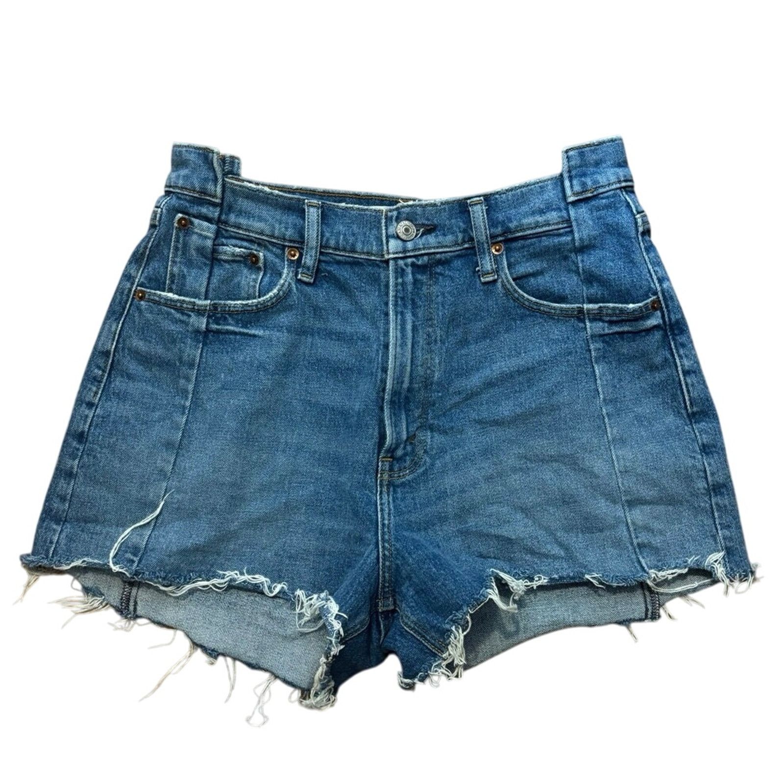 Abercrombie & Fitch Abercrombie & Fitch The Mom Short High Rise Curve Love 29/8 Size 30" / US 8 / IT 44 - 1 Thumbnail