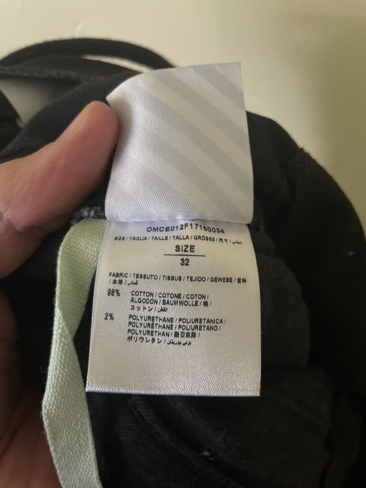 Off-White Off White Checkered Back “Slim Fit” Jeans Size US 32 / EU 48 - 8 Thumbnail