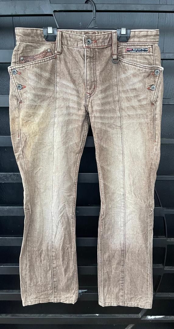 Nicole Club 🔥 RARE! NICOLE CLUB FOR MAN FLARE FADED JEAN Size US 31 - 9 Thumbnail