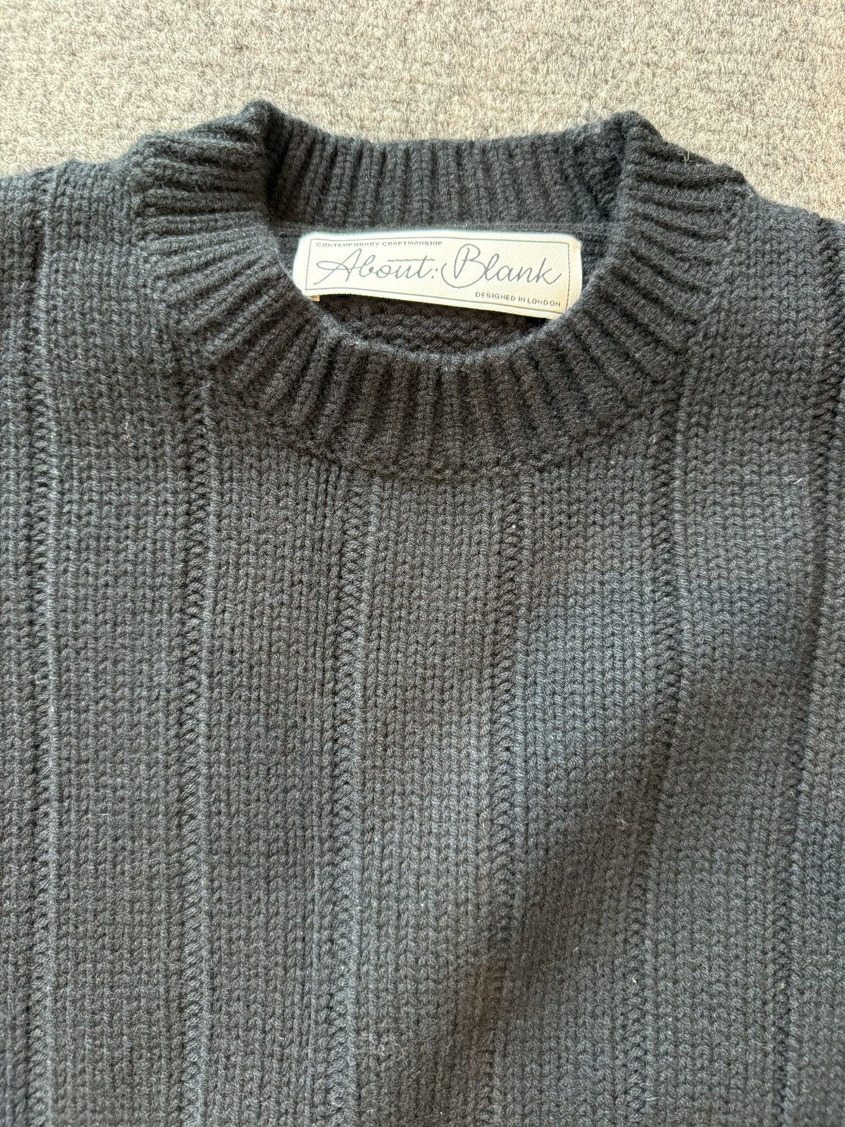About:Blank About Blank Rib Knit Wool Mix Crew Sweater Size US M / EU 48-50 / 2 - 3 Thumbnail