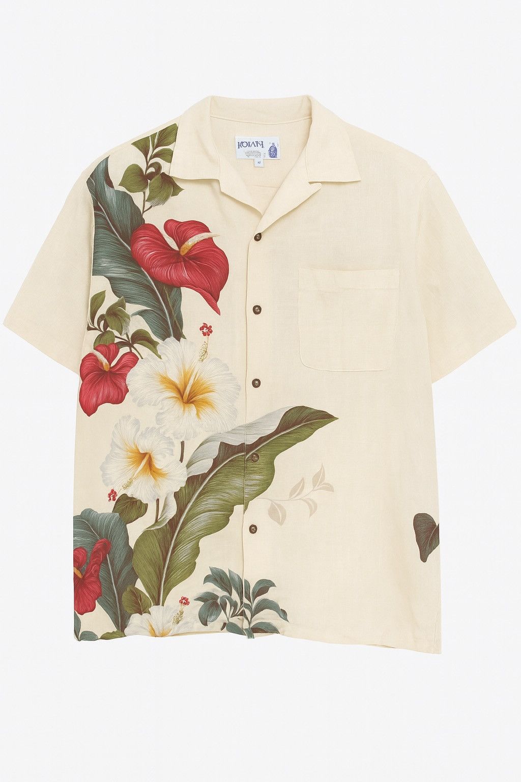 IOLANI Vintage Iolani Made in Hawaii Floral Aloha Shirt 100% Cotton Size US S / EU 44-46 / 1 - 1 Thumbnail