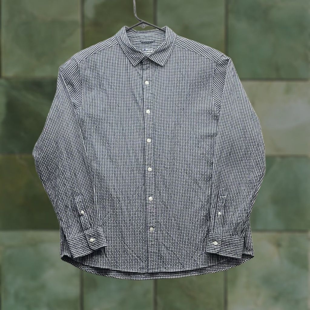Vineyard Vines Vineyard Vines OTG Shirt Mens L Navy Blue Gingham Check Textured Performance Button-Up Category: Shirt Home Page Size US L / EU 52-54 / 3 - 1 Thumbnail