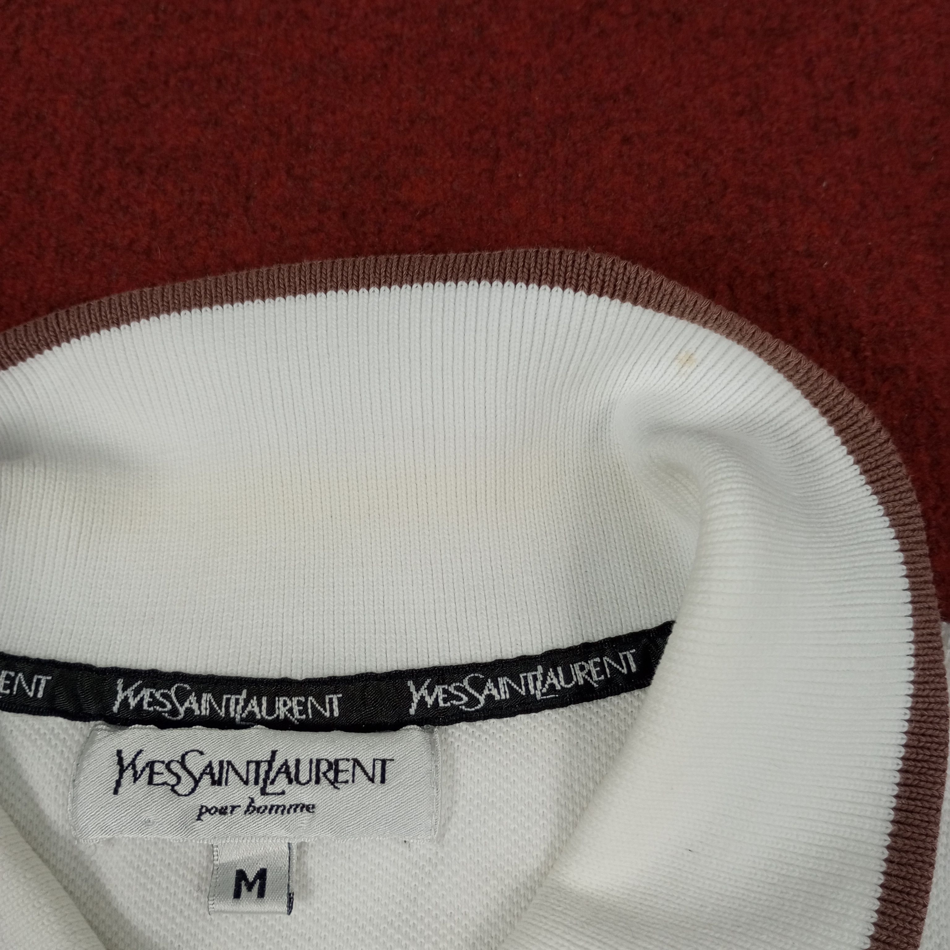 Vintage × Yves Saint Laurent Yves Saint Laurent Luxury Brand YSL Logo Design Polos Size US M / EU 48-50 / 2 - 4 Thumbnail