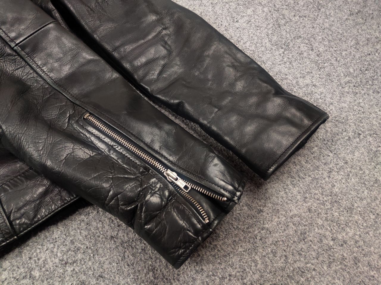 Vintage Warson Vintage Speed Black Leather Retro Motorcycle jacket Size US M / EU 48-50 / 2 - 8 Thumbnail