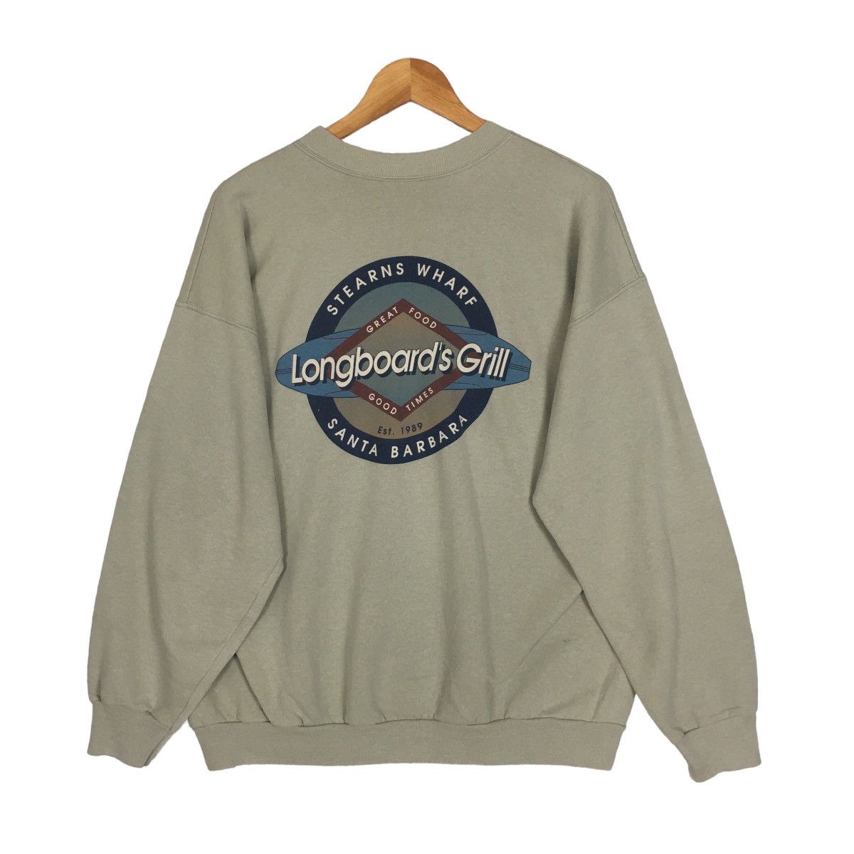 Hanes Vintage Hanes Clothing Company Longboards Grill Sweatshirt Size US L / EU 52-54 / 3 - 1 Thumbnail