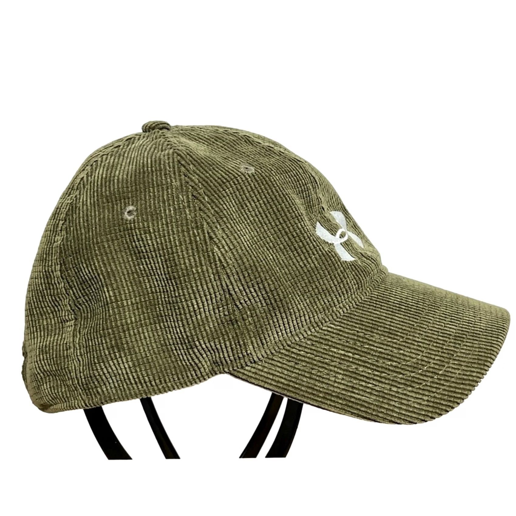 Under Armour Under Armour Hat Mens L Green Corduroy Cap Strap Back Military SHORT BILL Army SIZE Size US 33 - 3 Thumbnail