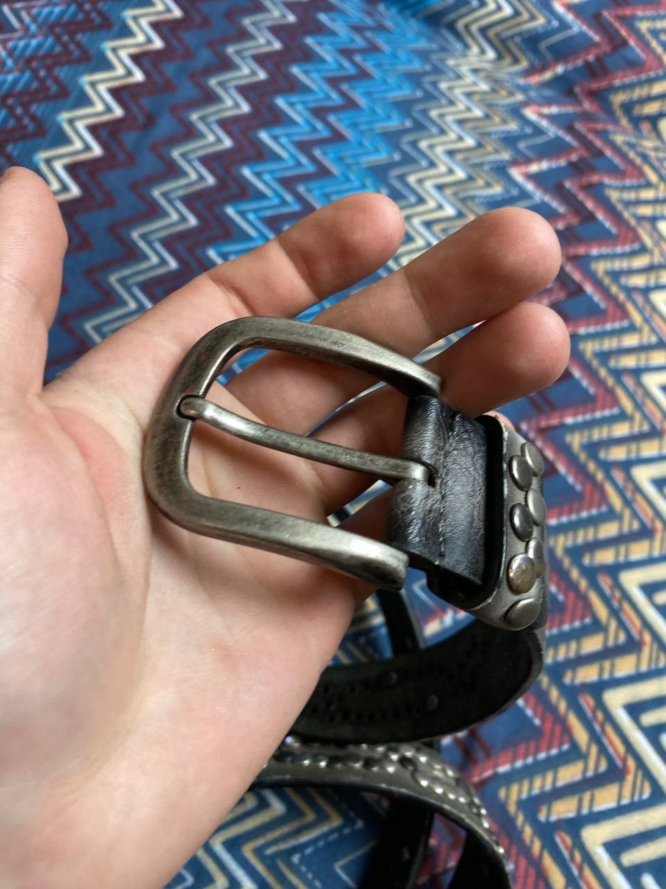 Other Y2K Rodeo Avant Garde Leather Cowboy belt Size ONE SIZE - 5 Thumbnail