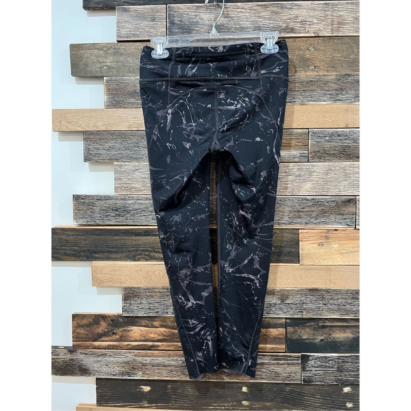 Athleta Athleta Velocity Stash Pocket Black Marbled 7/8 Legging sz X Size 25" / US 0 / IT 36 - 3 Thumbnail