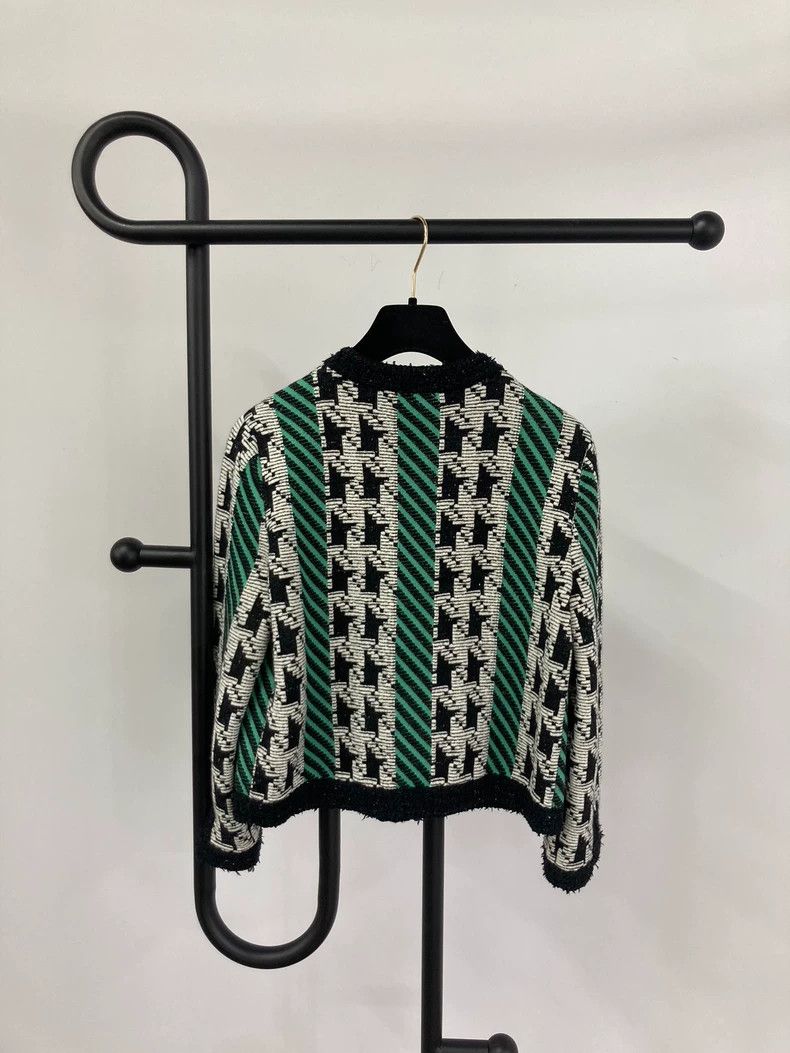 Chanel Chanel 24A thousand-bird check color-matched jacket Size XS / US 0-2 / IT 36-38 - 2 Thumbnail