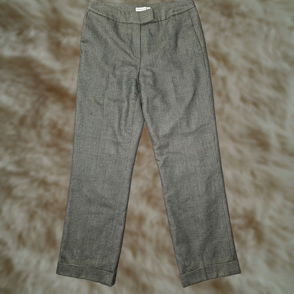Pendleton Pendleton Pants Womens 8 Gray Plaid Wool Lined Straight Leg Work Office Classic Dress Pants Mens? Size 30" / US 8 / IT 44 - 1 Thumbnail