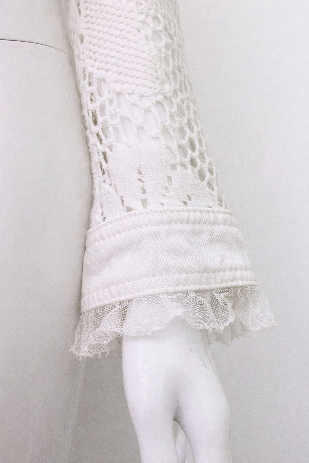 John Galliano John Galliano Crochet Lace Denim Jacket XS X-small Small Size XS / US 0-2 / IT 36-38 - 6 Thumbnail