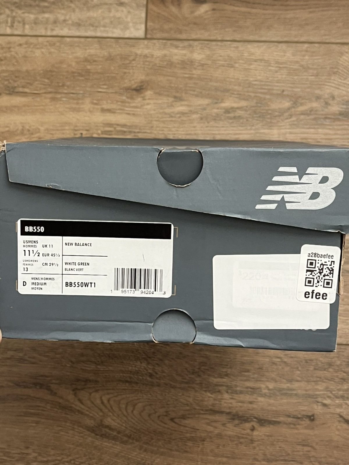 New Balance New Balance 550 White Green Size US 11.5 / EU 44-45 - 7 Thumbnail